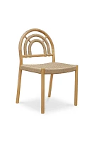 Avery Arched Oak Dining Chairs, Set of 2