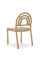 Avery Arched Oak Dining Chairs, Set of 2