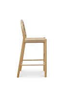 Avery Arched Oak Counter Stool