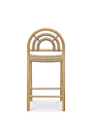 Avery Arched Oak Counter Stool