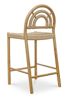 Avery Arched Oak Counter Stool