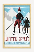 Skiing Poster Wall Art