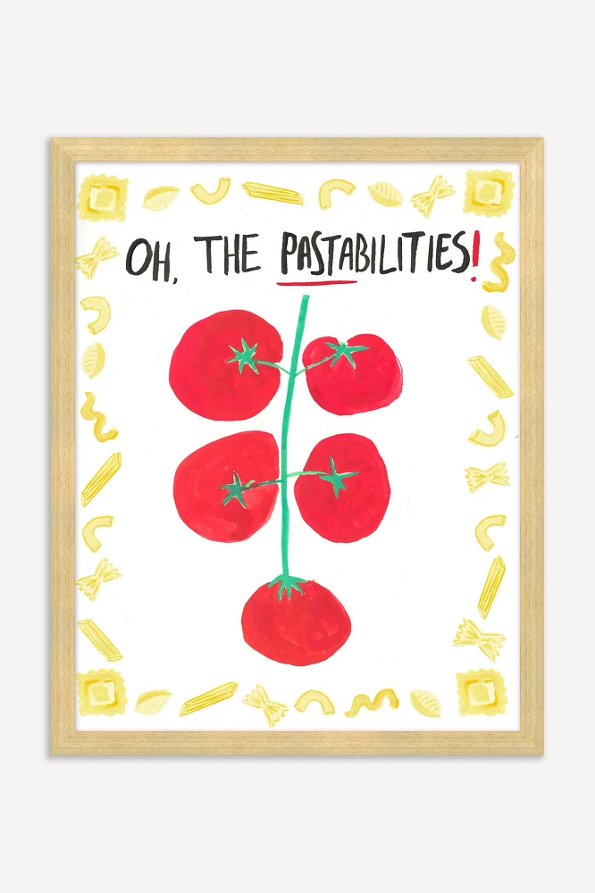 Oh, The Pastabilities Wall Art