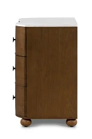 Tiago Marble-Top Three-Drawer Oak Chest