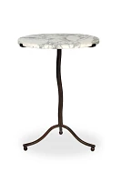 Sophie Round Marble Iron Base End Table