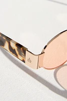 AIRE Oval Metal Sunglasses