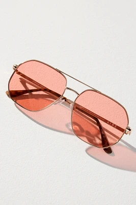 AIRE Aviator Gold Sunglasses