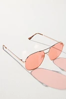 AIRE Aviator Gold Sunglasses