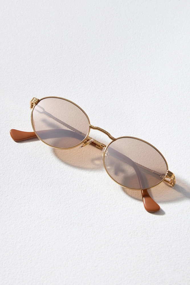 Devon Windsor Memphis Oval Sunglasses