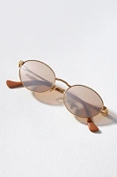Devon Windsor Memphis Oval Sunglasses