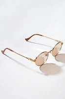 Devon Windsor Memphis Oval Sunglasses
