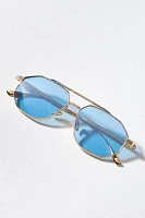 Devon Windsor Cairo Metal Aviator Sunglasses