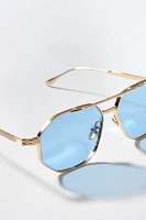 Devon Windsor Cairo Metal Aviator Sunglasses