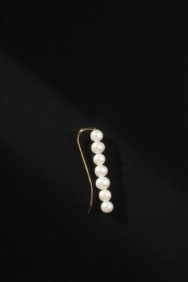 Saskia Diez Barbell Pearl Ear Cuff