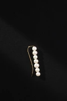 Saskia Diez Barbell Pearl Ear Cuff