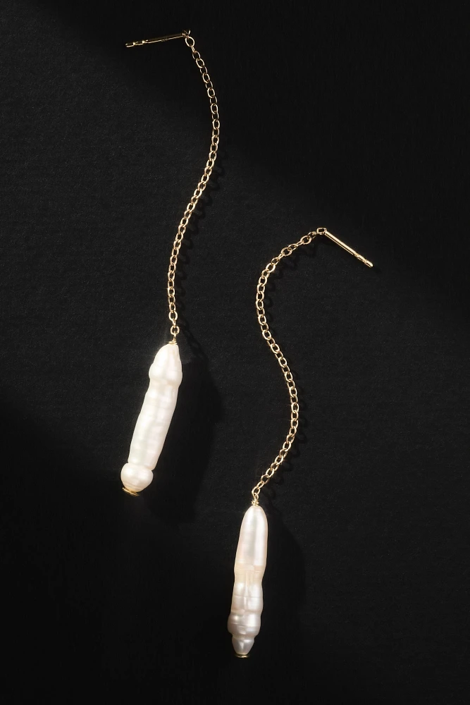 Saskia Diez Baton Drop Earrings