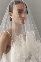 Twigs & Honey French Lace Simple Fingertip Veil