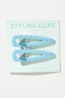 Gingham Hair Styling Clips, Set of 2