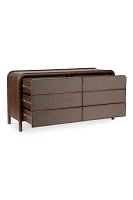 Rye Tatami-Mat Tropical Hardwood Six-Drawer Dresser