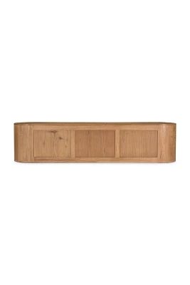 Theo Solid Oak Rounded Media Cabinet