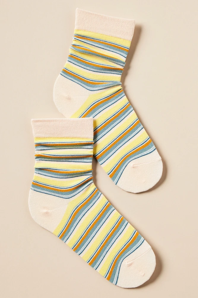 Casa Clara Striped Crew Socks