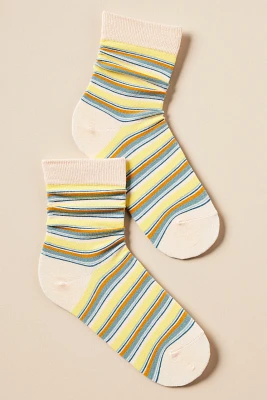 Casa Clara Striped Crew Socks