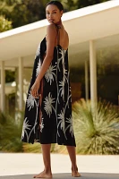Traffic People Palm Tree Embroidered Tunic Dress