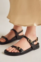 Bibi Lou Skinny Buckle Slingback Sandals
