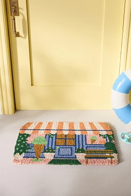 Ice Cream Shop Coir Printed Doormat