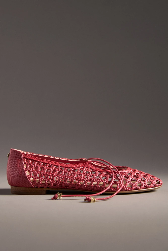 Sam Edelman Marcie Woven Raffia Ballet Flats