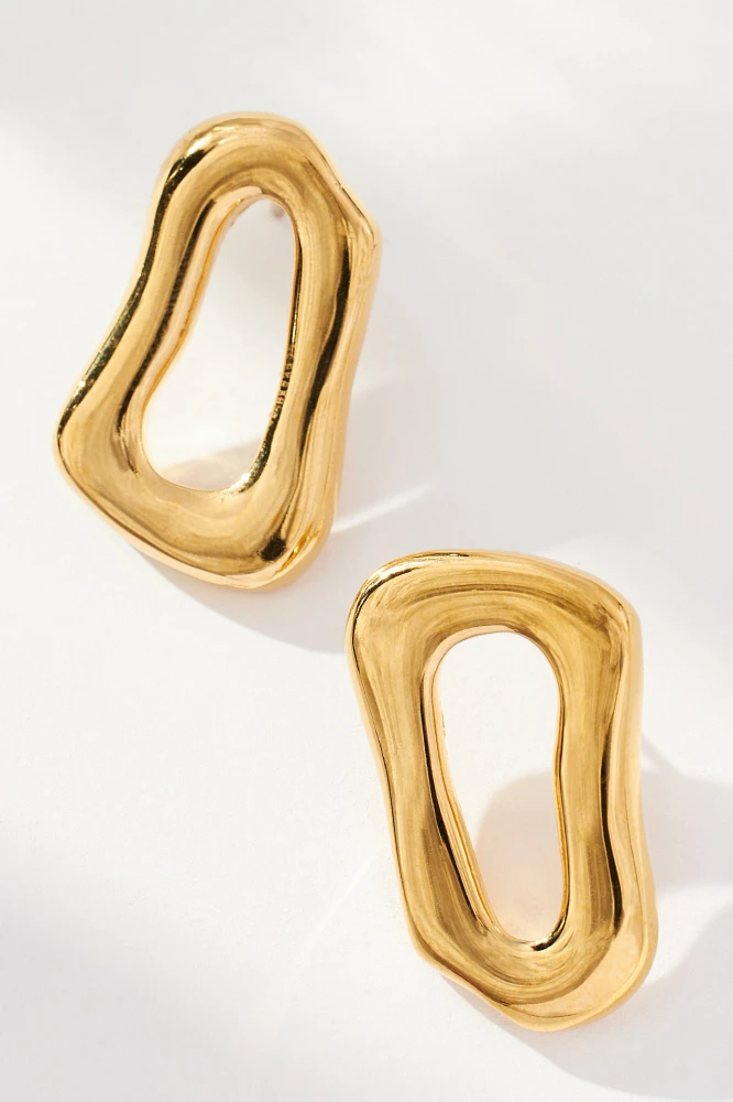 By Alona Leona Sculptural Pendant Earrings