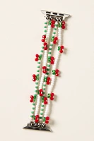 Posh Tech Cherry Beaded Apple Watch Band