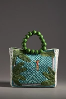 Wood Bead Bracelet Beaded Bag