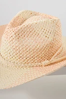 By Anthropologie Two-Tone Straw Rancher