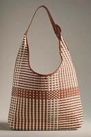 The Love Knot Slouchy Bag: Woven Faux-Leather Canvas Edition