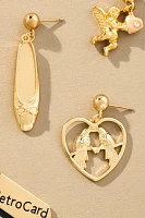 The Sage Vintage Park Avenue Angel Earrings, Set of 4