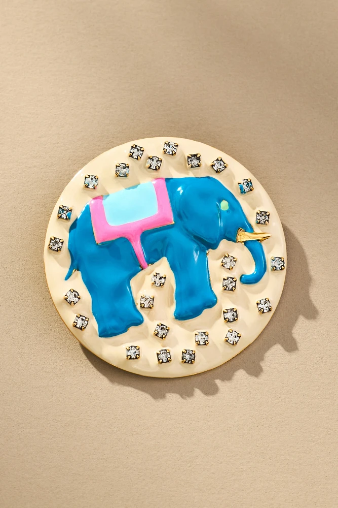 Tova Remember Me Elephant Brooch