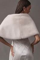 Theia Faux-Mink Fur Stole