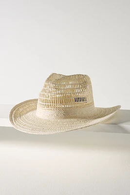 Wyeth Geo Open-Weave Straw Rancher