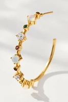 Amorcito Le Ciel Gemstone Hoop Earrings