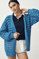 Maeve Chunky Open-Stitch Cardigan