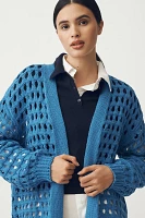 Maeve Chunky Open-Stitch Cardigan