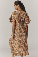 Mille Eden Floral Cotton Kaftan