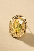 Spiraled Stone Post Earrings