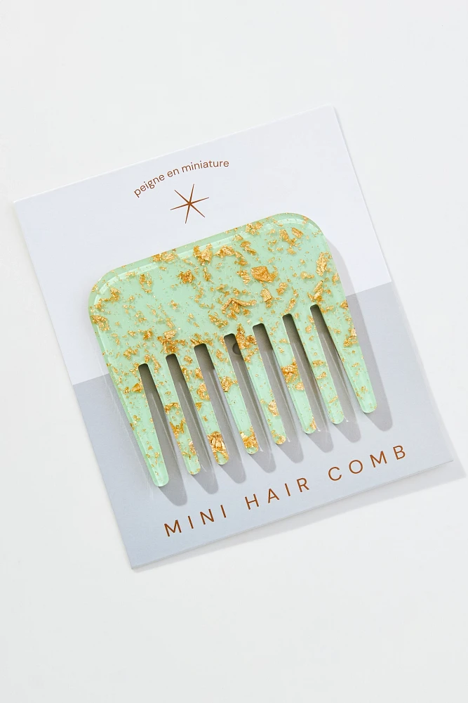 Gold Leaf Mini Comb