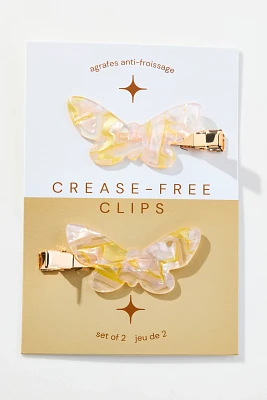 Butterfly Crease-Free Hair Clips, Set of 2