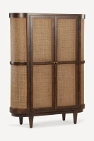 Canggu Acacia Cane Curved Cabinet