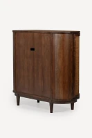 Canggu Acacia Cane Curved Storage Cabinet