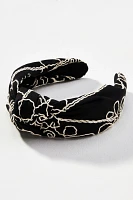 Everly Embroidered Knot Headband