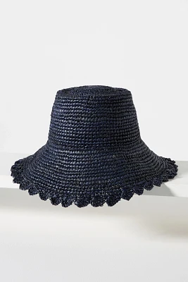 Raffia Boater Hat